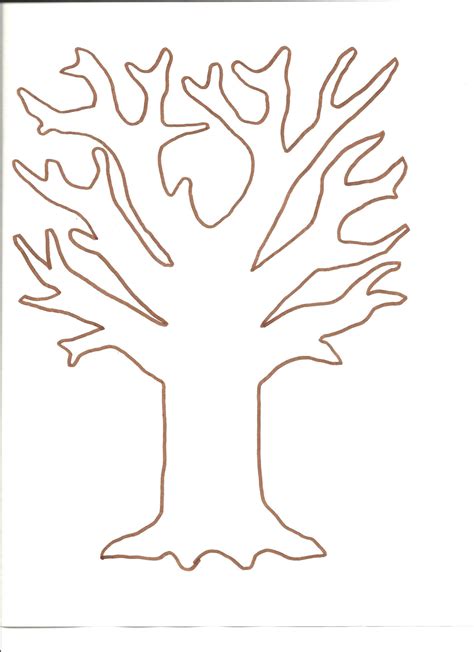 Free Printable Fall Tree Template - Printable Templates Free