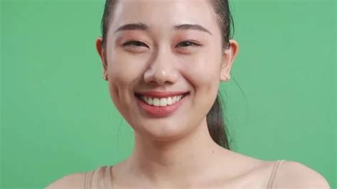 Close Up Of Asian Woman Smiling To Camer... | Stock Video | Pond5