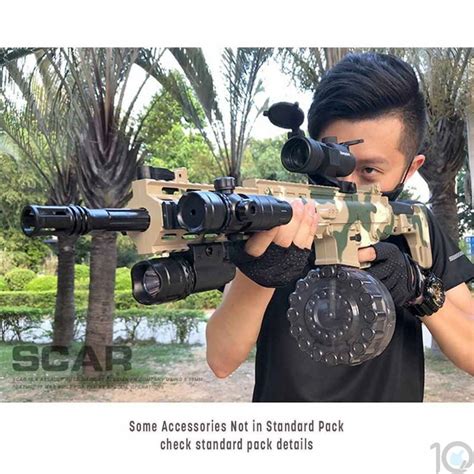 Buy Online India Fully Automatic HydroGel AirSoft Gun | Blue Camo ...