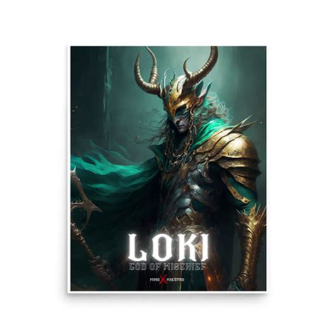 LOKI God of Mischief Art Print | Norse Mythology Art | Mind Maestro