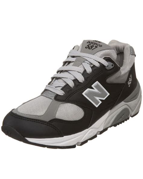 New Balance Rubber 587 V1 Sneaker in Black/Silver (Black) for Men | Lyst