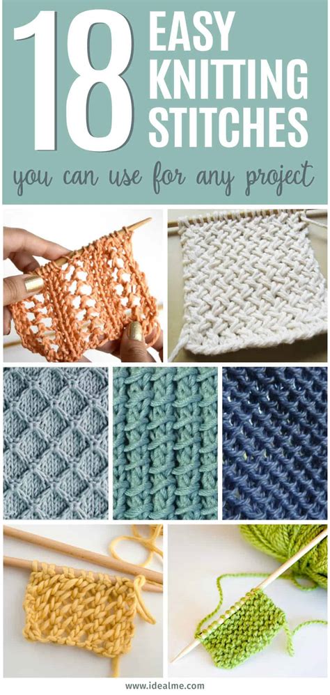 18 Easy Knitting Stitches You Can Use for Any Project - Ideal Me