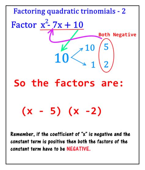 Factoring Polynomials: Factoring Quadratic Trinomials - 2