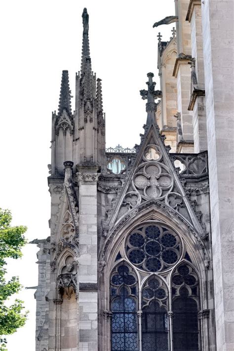 Gothic Architecture of the Basilica of Saint-Denis Stock Image - Image of abbey, france: 207029505