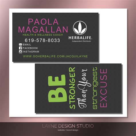 Order Herbalife Business Cards - Layne Design Studio