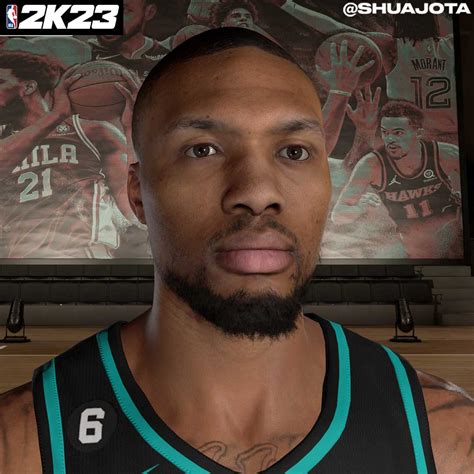 NBA 2K23 Damian Lillard Cyberface Player Likeness Update