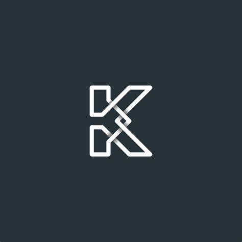 Letter K2 Logo | Book logo, Graphic design logo, Metal business cards