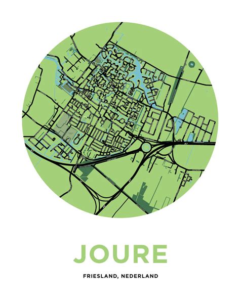 Joure, Netherlands Map Print – Jelly Brothers