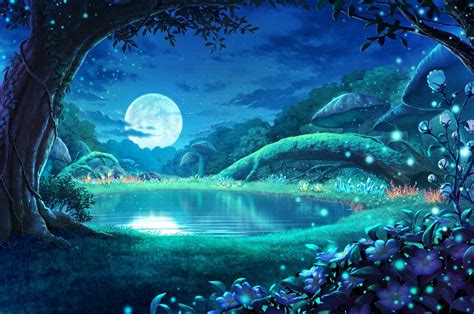 Moonlight Forest Wallpapers - Top Free Moonlight Forest Backgrounds ...