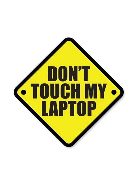 Don't Touch My Laptop | Sticker | Redwolf