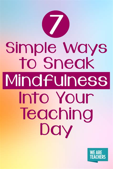 Mindfulness for Teachers - A Guide for Educators - WeAreTeachers #mindfulnessfor… | Mindfulness ...