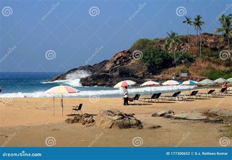 Kovalam Beaches - India`s No.1 International Tourist Centre. Stock Photo - Image of family ...