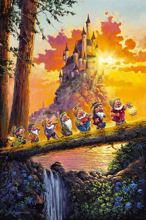 Snow White Thomas Kinkade Disney Paintings - Our goal in creating this image was to capture the ...