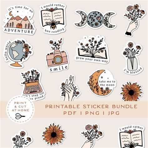 Printable Stickers Kawaii Tech Icons Printable Planner Stickers Laptop Computer DIY Planner ...