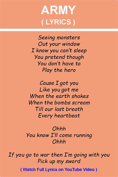 The Army Colors Cadence Lyrics - Army Military