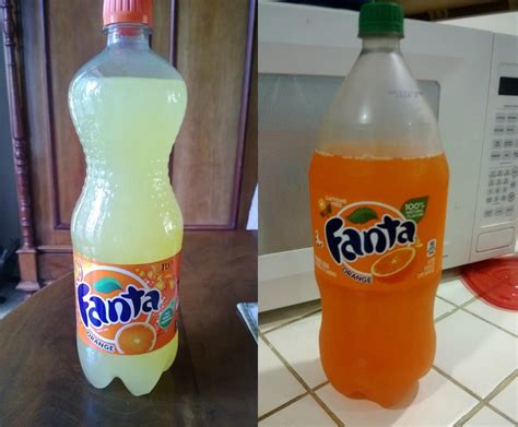 I think there might be a difference between the European and American Fanta recipes : pics