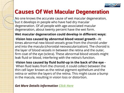 PPT - Wet Macular Degeneration - Symptoms, Causes, and Treatment ...