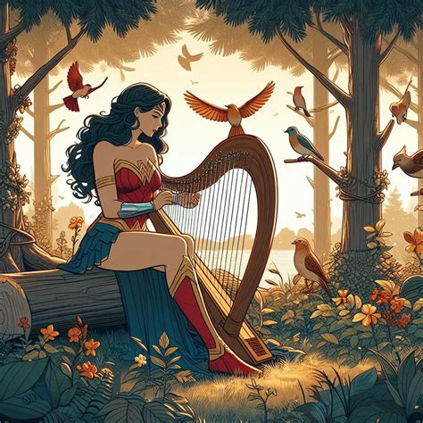 Ww Playing A Harp 4 by Lepantzeus on DeviantArt