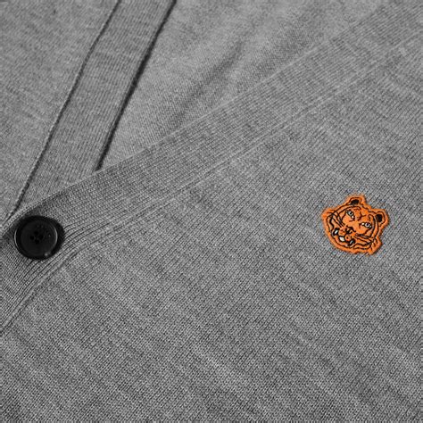 Kenzo Tiger Crest Knit Cardigan Dove Grey | END. (UK)