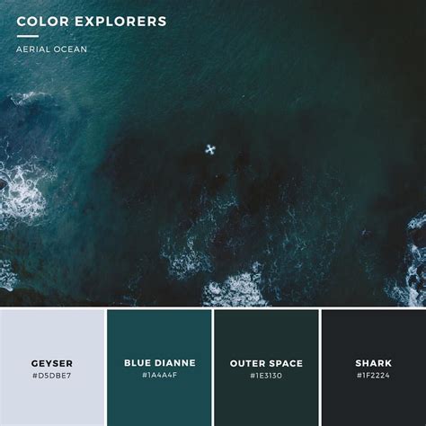 Deep teal Ocean #colorpalette #color #colorexplorers #ocean #drone ...