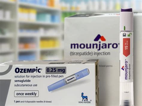 Ozempic from Novo Nordisk and Mounjaro from Eli Lilly with Injection ...