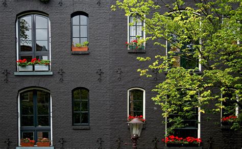 painted brick | Black house exterior, House paint exterior, Brick exterior house