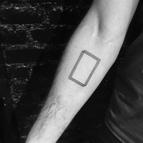 Geometric minimalist tattoo - lokasinsw