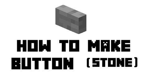 Minecraft Survival: How to Make Button (Stone) - YouTube