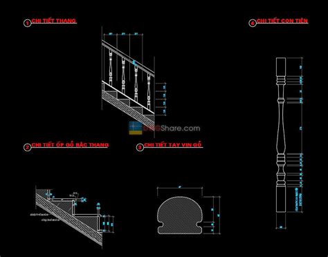 14.Classic Stair, Railing AutoCAD Blocks free download - Free Cad Blocks, download DWG models ...