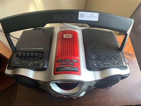 Sony Xplod Boombox - Model CFD-G770CPK - - Beck Auctions Inc.