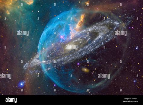 Nebulae and many stars in outer space. Elements of this image furnished ...