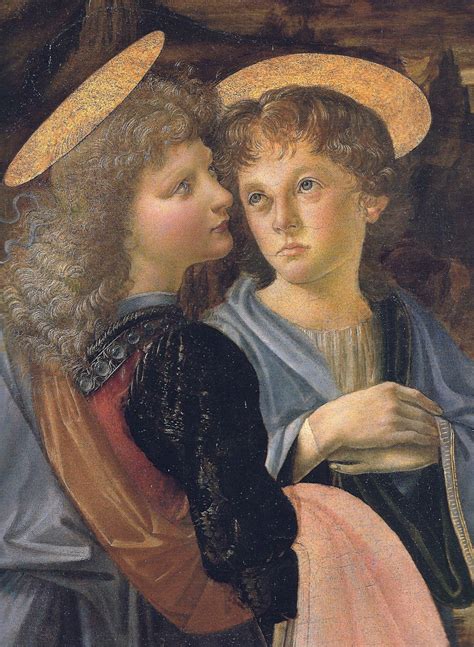 Andrea del Verrocchio (with Leonardo da Vinci) ~ The Baptism of Christ ...