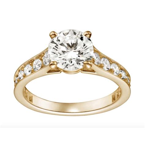 Cartier Solitaire 1895 diamond engagement ring in yellow