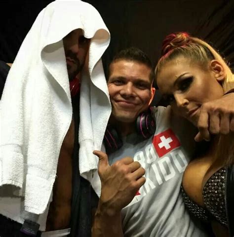 Cesaro Tyson Kidd & Natalya Backstage