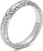 Tacori Hand Engraved Wedding Band U5045PLT