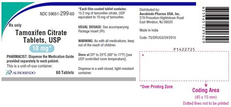 Tamoxifen - FDA prescribing information, side effects and uses