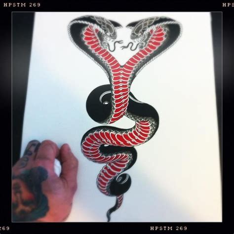 double headed cobra - Google Search | Snake drawing, Snake tattoo design, Cobra tattoo