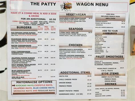 Online Menu of Patty Wagon Restaurant, San Marcos, Texas, 78666 - Zmenu