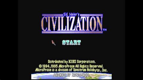 Civilization (SNES) - Title - YouTube