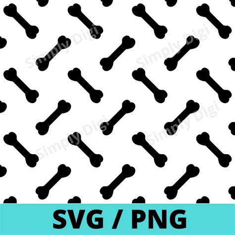 Dog Bone Bones Pet Pattern SVG PNG Instant Digital DIY - Etsy Hong Kong