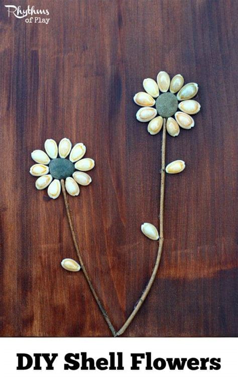 Shell Flower Craft and DIY Gift Idea - Rhythms of Play