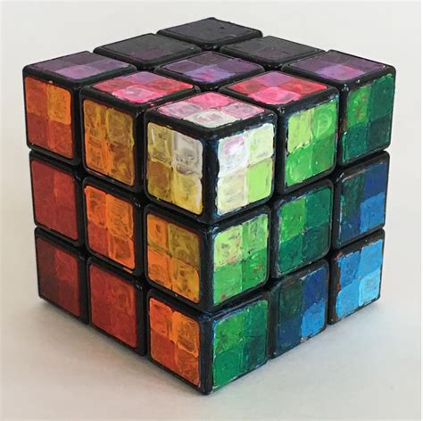 Artist hand-painted cube. : r/Cubers