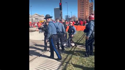 Chiefs Super Bowl parade shooting: Video of person detained