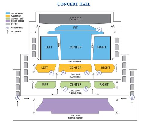 Seating Charts | Ferguson Center for the Arts