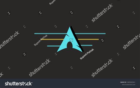 Arch Linux Logo On Dark Matte Stock Illustration 1809092941 | Shutterstock