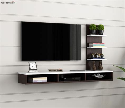 Wooden Wall Mounted TV Unit, TV Cabinet For Wall, TV Stand For Wall, TV Stand Unit Wall Shelf ...