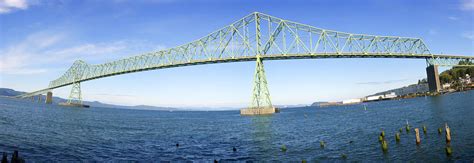 Panorama Of The Astoria Bridge Oregon. Photograph by Gino Rigucci