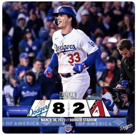 Several Dodgers Shine in 2023 Opening Game Victory - 8-2 - Dodger