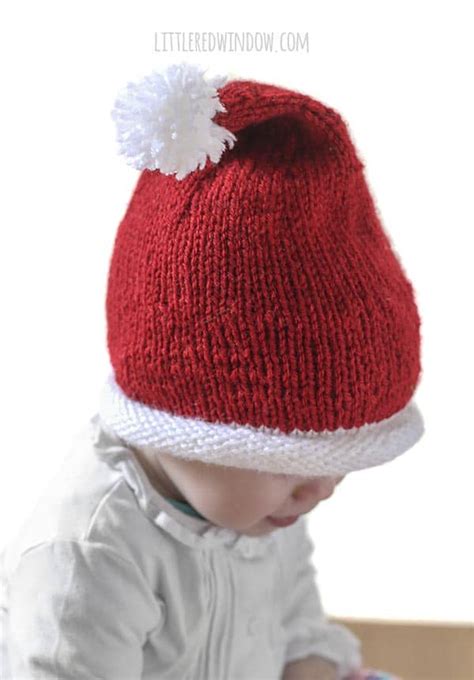 Little Santa Hat Knitting Pattern - Little Red Window