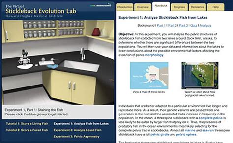 Stickleback Evolution Virtual Lab | Best Science Apps